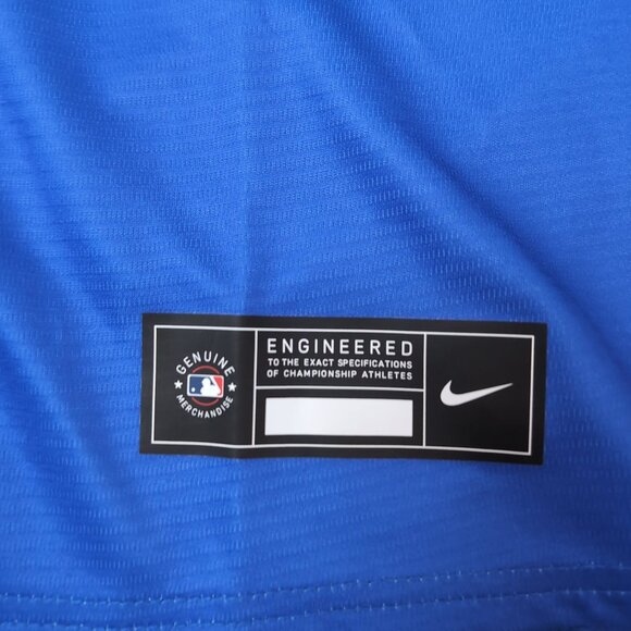 Nike Dodgers MLB Blue Sakura Flower Jersey #18 Button-Up – Men’s L - Picture 2 of 8